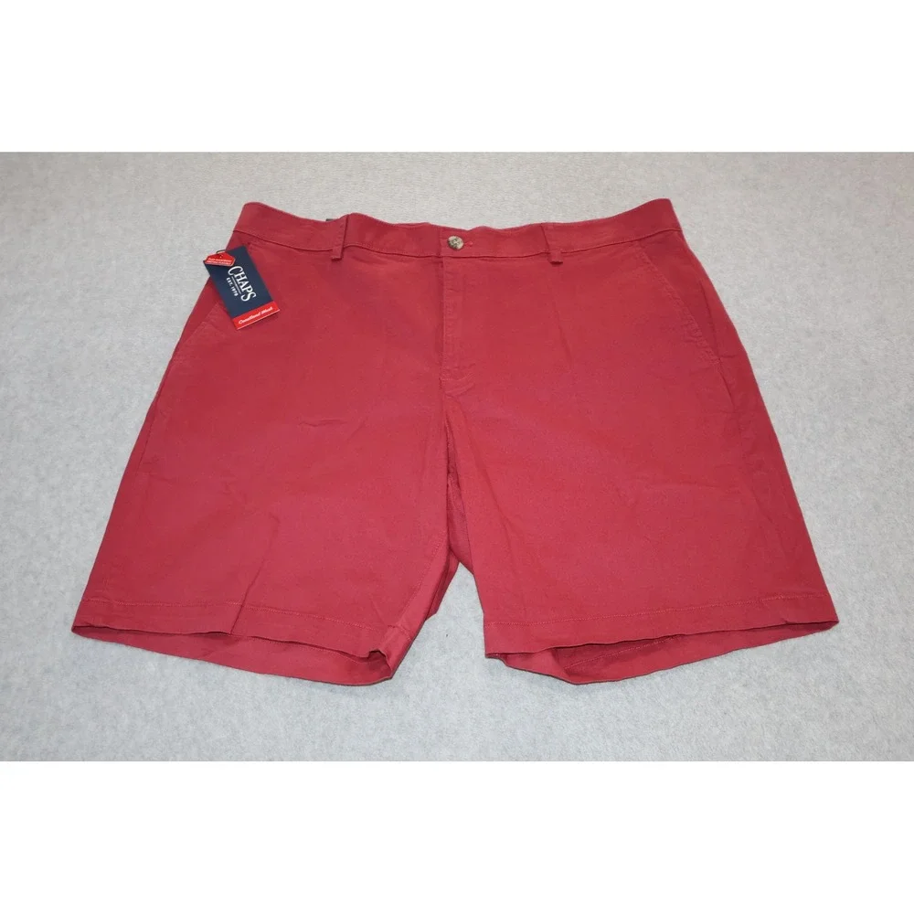 Chaps Coastland Wash Shorts Mens 40 Red Flex Comfort Stretch Chino 9